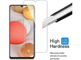 Case Friendly Screen Protector Handy Display Schutz Panzerglas Folie aus echtem 9H 2.5D Glas für Abdeckung des Samsung Galaxy A42 5G Displays in transparent von Screenguard