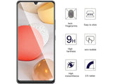 Case Friendly Screen Protector Handy Display Schutz Panzerglas Folie aus echtem 9H 2.5D Glas für Abdeckung des Samsung Galaxy A42 5G Displays in transparent von Screenguard