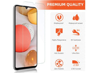 Case Friendly Screen Protector Handy Display Schutz Panzerglas Folie aus echtem 9H 2.5D Glas für Abdeckung des Samsung Galaxy A42 5G Displays in transparent von Screenguard