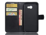 Lederhülle Karten Wallet Ledertasche Etui für Samsung Galaxy A5 2017 in schwarz von Screenguard