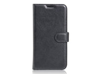 Lederhülle Karten Wallet Ledertasche Etui für Samsung Galaxy A5 2017 in schwarz von Screenguard