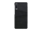 CardCaddy Leder Backcase mit Kartenfächern für Samsung Galaxy A50 in schwarz von Screenguard