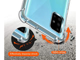 Hoch transparenter TPU Gummi Schutz Handy Hülle Clear Case klar mit verstärkten Schutzecken Bumper für das Samsung Galaxy A51 4G Display und Gehäuse in transparent von Screenguard