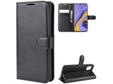 Lederhülle Karten Wallet Ledertasche Etui für Samsung Galaxy A51 4G in schwarz von Screenguard