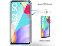 Vollständige 360 Grad Rundum Gummi TPU Hülle zum beidseitigen Schutz des Samsung Galaxy A52 Display und Gehäuse in transparent von Screenguard