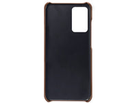 CardCaddy Leder Backcase mit Kartenfächern für Samsung Galaxy A52 in braun von Screenguard