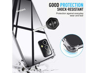 Hoch transparenter TPU Gummi Schutz Handy Hülle Clear Case klar mit verstärkten Schutzecken Bumper für das Samsung Galaxy A52 Display und Gehäuse in transparent von Screenguard