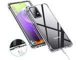 Hoch transparenter TPU Gummi Schutz Handy Hülle Clear Case klar mit verstärkten Schutzecken Bumper für das Samsung Galaxy A52 Display und Gehäuse in transparent von Screenguard
