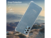 Hoch transparenter TPU Gummi Schutz Handy Hülle Clear Case klar mit verstärkten Schutzecken Bumper für das Samsung Galaxy A52 Display und Gehäuse in transparent von Screenguard