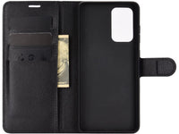 Lederhülle Karten Wallet Ledertasche Etui für Samsung Galaxy A52 in schwarz von Screenguard