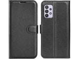 Lederhülle Karten Wallet Ledertasche Etui für Samsung Galaxy A53 5G in schwarz von Screenguard