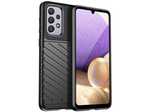 Moderne Design Hülle Cover für das Samsung Galaxy A53 5G mit Stripes zum Schutz von Kratzern, Dellen, Display aus TPU Gummi in schwarz von Screenguard