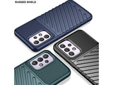 Moderne Design Hülle Cover für das Samsung Galaxy A53 5G mit Stripes zum Schutz von Kratzern, Dellen, Display aus TPU Gummi in schwarz von Screenguard