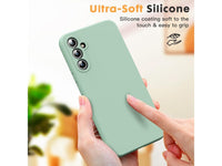 Liquid Silikon Case für Samsung Galaxy A54 5G in hellgrün von Screenguard