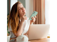 Liquid Silikon Case für Samsung Galaxy A54 5G in hellgrün von Screenguard