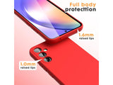 Liquid Silikon Case für Samsung Galaxy A54 5G in rot von Screenguard