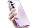 Hoch transparenter TPU Gummi Schutz Handy Hülle Clear Case klar mit verstärkten Schutzecken Bumper für das Samsung Galaxy A55 5G Display und Gehäuse in transparent von Screenguard