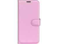 Lederhülle Karten Wallet Ledertasche Etui für Samsung Galaxy A55 5G in rosa von Screenguard