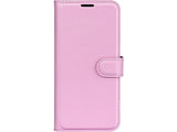 Lederhülle Karten Wallet Ledertasche Etui für Samsung Galaxy A55 5G in rosa von Screenguard