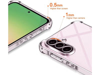 Hoch transparenter TPU Gummi Schutz Handy Hülle Clear Case klar mit verstärkten Schutzecken Bumper für das Samsung Galaxy A56 Display und Gehäuse in transparent von Screenguard