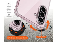 Hoch transparenter TPU Gummi Schutz Handy Hülle Clear Case klar mit verstärkten Schutzecken Bumper für das Samsung Galaxy A56 Display und Gehäuse in transparent von Screenguard