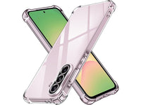 Hoch transparenter TPU Gummi Schutz Handy Hülle Clear Case klar mit verstärkten Schutzecken Bumper für das Samsung Galaxy A56 Display und Gehäuse in transparent von Screenguard