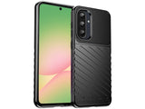 Moderne Design Hülle Cover für das Samsung Galaxy A56 mit Stripes zum Schutz von Kratzern, Dellen, Display aus TPU Gummi in schwarz von Screenguard