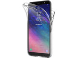 Vollständige 360 Grad Rundum Gummi TPU Hülle zum beidseitigen Schutz des Samsung Galaxy A6 2018 Display und Gehäuse in transparent von Screenguard