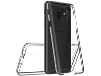 Vollständige 360 Grad Rundum Gummi TPU Hülle zum beidseitigen Schutz des Samsung Galaxy A6 2018 Display und Gehäuse in transparent von Screenguard