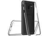 Vollständige 360 Grad Rundum Gummi TPU Hülle zum beidseitigen Schutz des Samsung Galaxy A6 2018 Display und Gehäuse in transparent von Screenguard