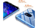 Hoch transparenter TPU Gummi Schutz Handy Hülle Clear Case klar mit verstärkten Schutzecken Bumper für das Samsung Galaxy A6 2018 Display und Gehäuse in transparent von Screenguard