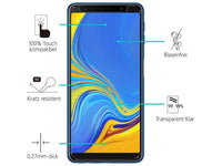 Case Friendly Screen Protector Handy Display Schutz Panzerglas Folie aus echtem 9H 2.5D Glas für Abdeckung des Samsung Galaxy A7 2018 Displays in transparent von Screenguard