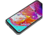 Vollständige 360 Grad Rundum Gummi TPU Hülle zum beidseitigen Schutz des Samsung Galaxy A70 Display und Gehäuse in transparent von Screenguard