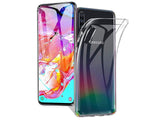 Gummi Hülle für Samsung Galaxy A70 aus flexiblem Soft TPU, kristallklar und transparent von Screenguard