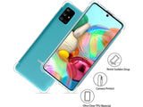 Hoch transparenter TPU Gummi Schutz Handy Hülle Clear Case klar mit verstärkten Schutzecken Bumper für das Samsung Galaxy A71 Display und Gehäuse in transparent von Screenguard