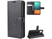 Lederhülle Karten Wallet Ledertasche Etui für Samsung Galaxy A71 in schwarz von Screenguard