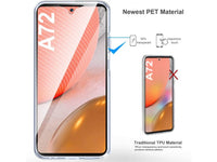 Vollständige 360 Grad Rundum Gummi TPU Hülle zum beidseitigen Schutz des Samsung Galaxy A72 Display und Gehäuse in transparent von Screenguard