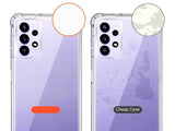 Hoch transparenter TPU Gummi Schutz Handy Hülle Clear Case klar mit verstärkten Schutzecken Bumper für das Samsung Galaxy A72 Display und Gehäuse in transparent von Screenguard