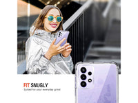 Hoch transparenter TPU Gummi Schutz Handy Hülle Clear Case klar mit verstärkten Schutzecken Bumper für das Samsung Galaxy A72 Display und Gehäuse in transparent von Screenguard