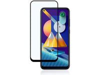 100% Fullscreen Curved Screen Protector Handy Display Schutz Glas für komplette Abdeckung des Samsung Galaxy M11 Display in schwarz von Screenguard