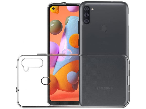 Gummi Hülle für Samsung Galaxy M11 aus flexiblem Soft TPU, kristallklar und transparent von Screenguard