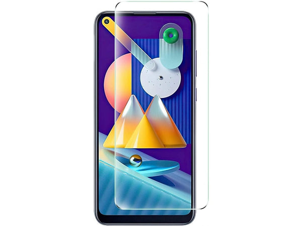 Case Friendly Screen Protector Handy Display Schutz Panzerglas Folie aus echtem 9H 2.5D Glas für Abdeckung des Samsung Galaxy M11 Displays in transparent von Screenguard