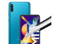 Case Friendly Screen Protector Handy Display Schutz Panzerglas Folie aus echtem 9H 2.5D Glas für Abdeckung des Samsung Galaxy M11 Displays in transparent von Screenguard