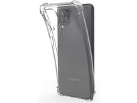 Hoch transparenter TPU Gummi Schutz Handy Hülle Clear Case klar mit verstärkten Schutzecken Bumper für das Samsung Galaxy M12 Display und Gehäuse in transparent von Screenguard