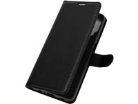 Lederhülle Karten Wallet Ledertasche Etui für Samsung Galaxy M12 in schwarz von Screenguard