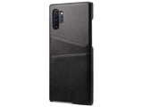 CardCaddy Leder Backcase mit Kartenfächern für Samsung Galaxy Note10+ in schwarz von Screenguard