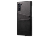 CardCaddy Leder Backcase mit Kartenfächern für Samsung Galaxy Note10 in schwarz von Screenguard