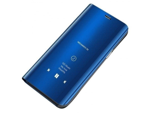 Clear View Flip Case für Samsung Galaxy Note10 in blau von Screenguard