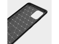 Flexible Handy Schutzhülle mit gebürster Carbon Textur auf der Rückseite für zum Schutz des Samsung Galaxy Note10 Lite  Display und Gehäuse Case in schwarz von Screenguard