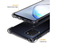 Hoch transparenter TPU Gummi Schutz Handy Hülle Clear Case klar mit verstärkten Schutzecken Bumper für das Samsung Galaxy Note10 Lite Display und Gehäuse in transparent von Screenguard